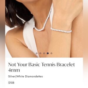 Melinda Maria Not Your Basic Tennis Bracelet 4mm